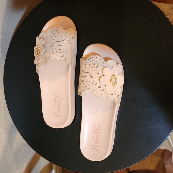 Nanette Lepore Maria Slide Sandal Dusty Pink Size 10 - Picture 4 of 7